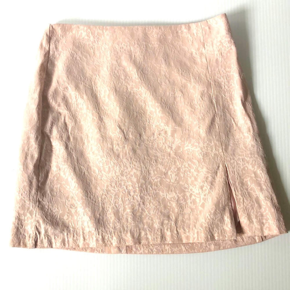 House Of Harlow 1960 Faux Print Dusty Pink Skirt Side Slit size XS